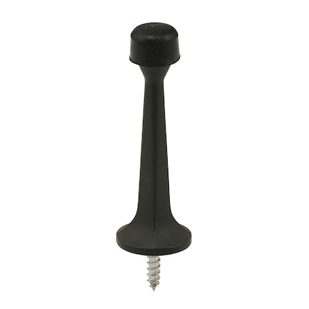 Prime-Line Rigid Door Stop, Zinc Diecast, Oil Rubbed Bronze, Rubber Tip (Single Pack) MP10125-1